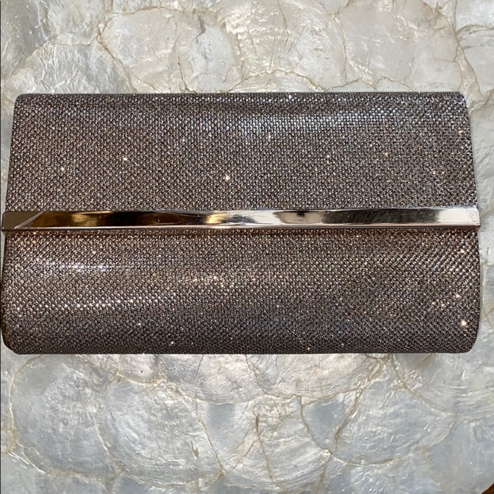 Sparkly Champagne Clutch